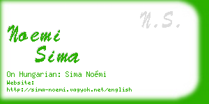 noemi sima business card
